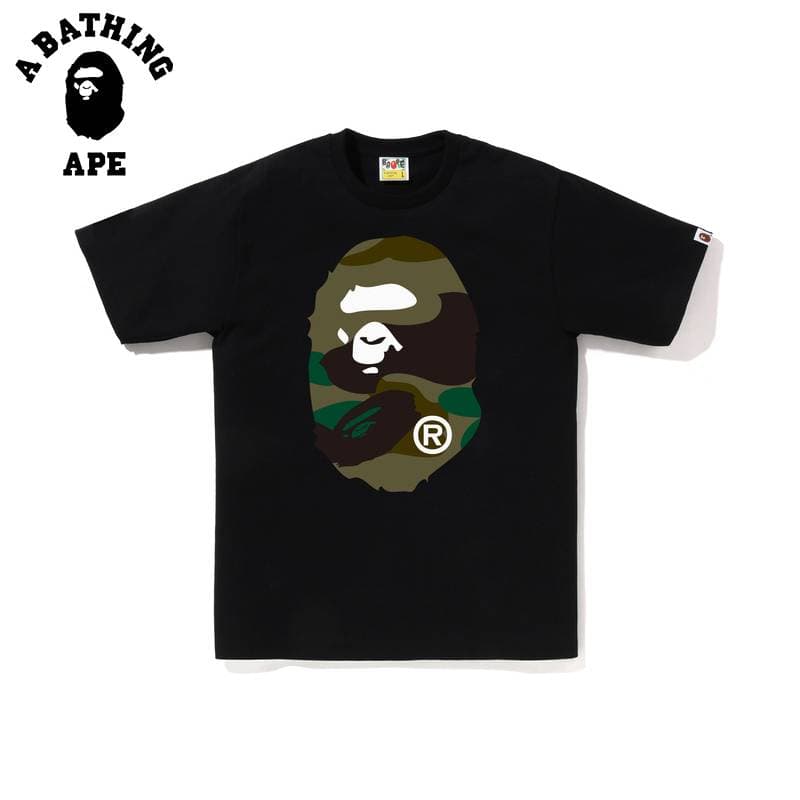 A BATHING APE Camouflage Ape Man Printed Pattern Men's Short Sleeved T-shirt