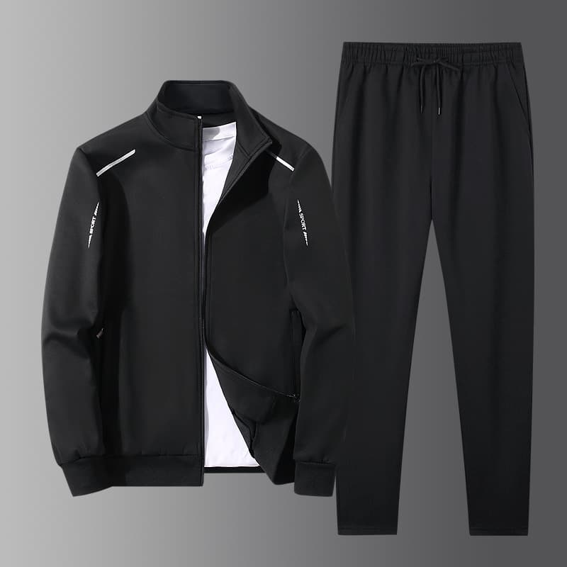 Men's Clothing Spring And Autumn Loose Two Piece Suits Dad's Spring Casual Running Sportswear