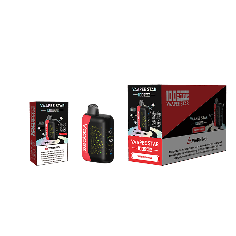 Lot de 5 cigarettes électroniques jetables Vaapee Star 100K Puff Bar Vape Pod, 10 saveurs, vente en gros.