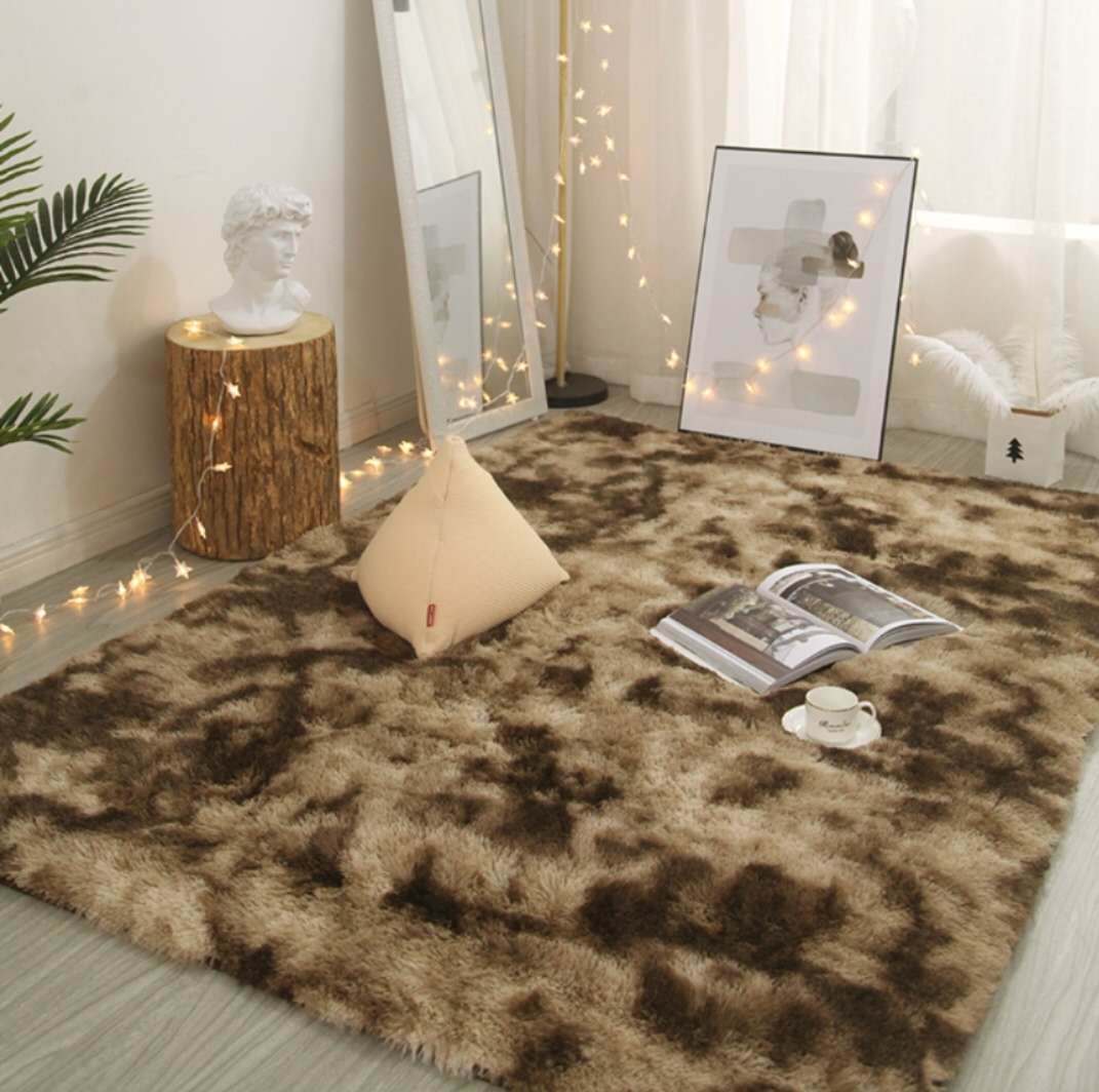 New Silk And Wool Tie-dyed Carpet Consignment Wholesale, Plush Living Room And Bedroom, Popular Bedside Blanket, Floor Mat, Home Use(Size: 140*200cm)
