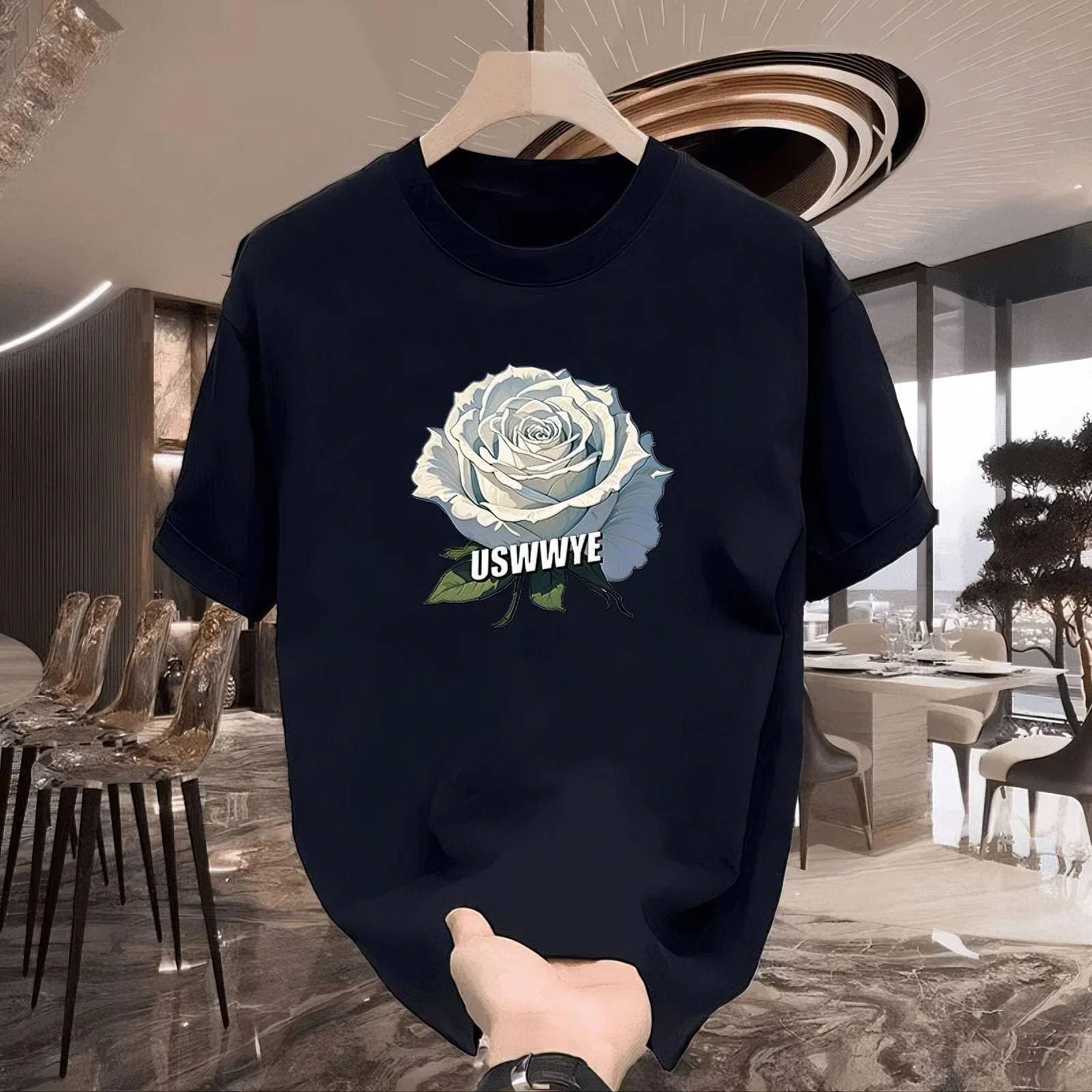 2025 Summer Loose Men And Women Pullover 100% Cotton Short Sleeve T-shirt