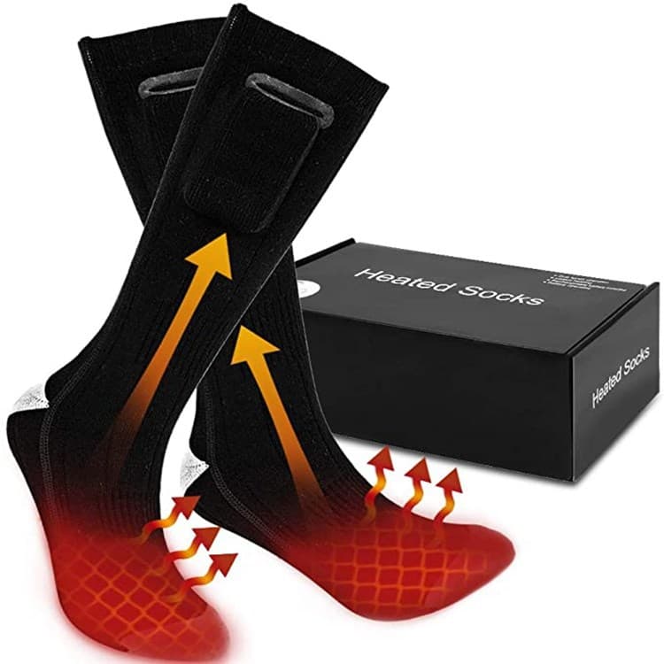 Heated Socks Warm socks winter warm electric socks USB charging long tube cold socks for men and women winter heating feet warm