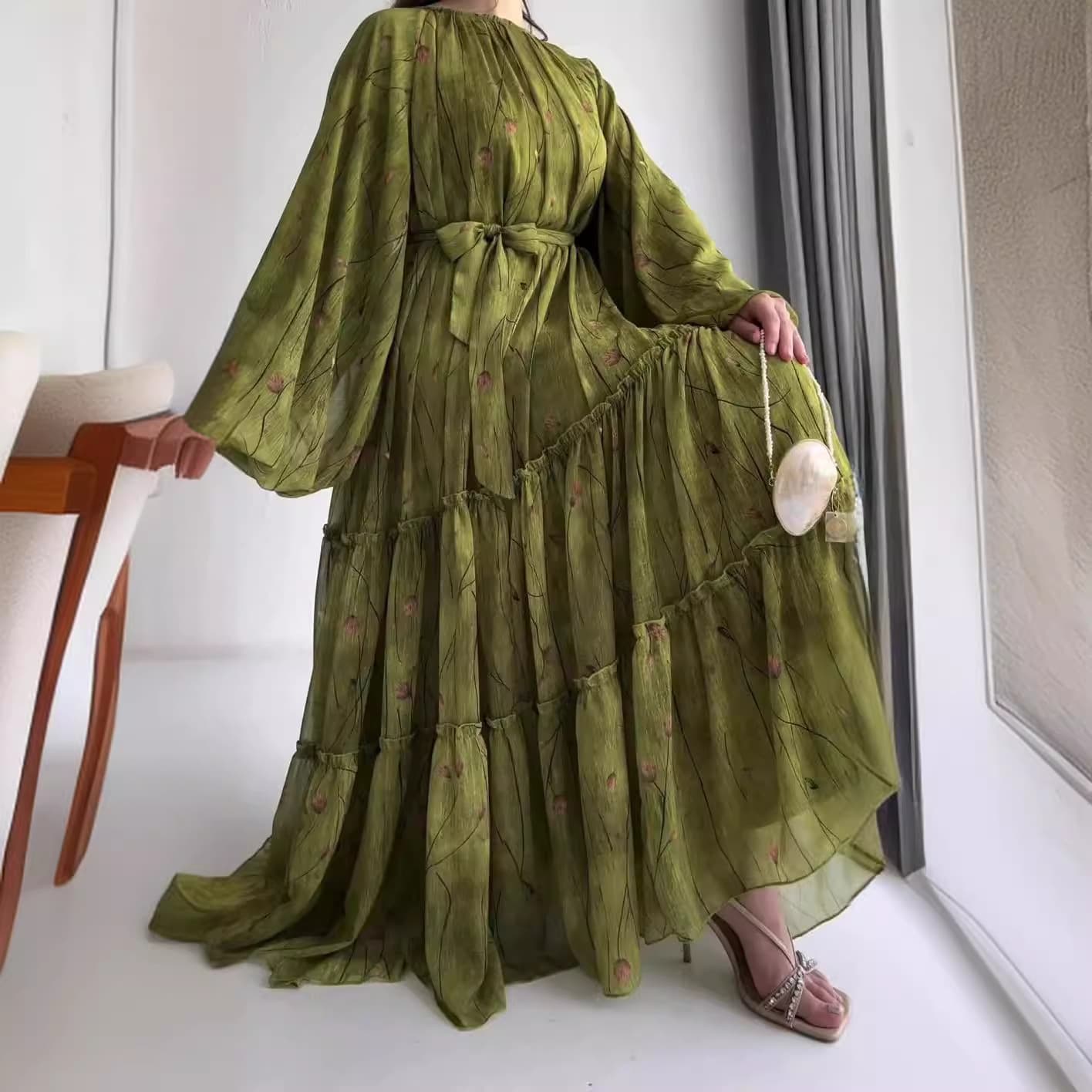 Women's Clothing fashion printed Bohemian style long dress