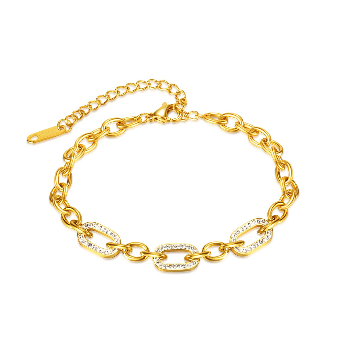 Women's Jewelry Fashion High Grade Titanium Steel Jewelry All Match Stainless Steel Ins Style Mud Diamond Bracelet