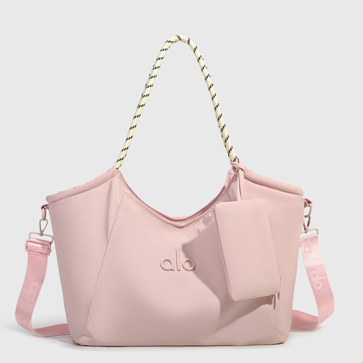Sac bandoulière ALO en nylon, grand format, portable et décontracté.