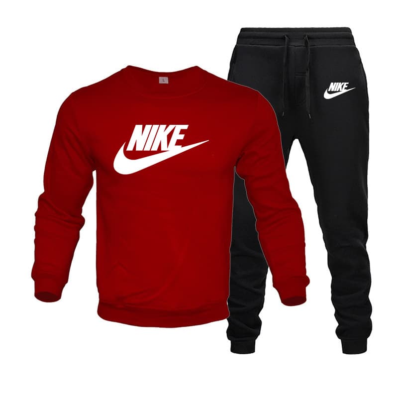 Ensemble pull à col rond et pantalon pour homme, haut à manches longues et pantalon, deux pièces, tendance et confortable, nouvelle collection aut
