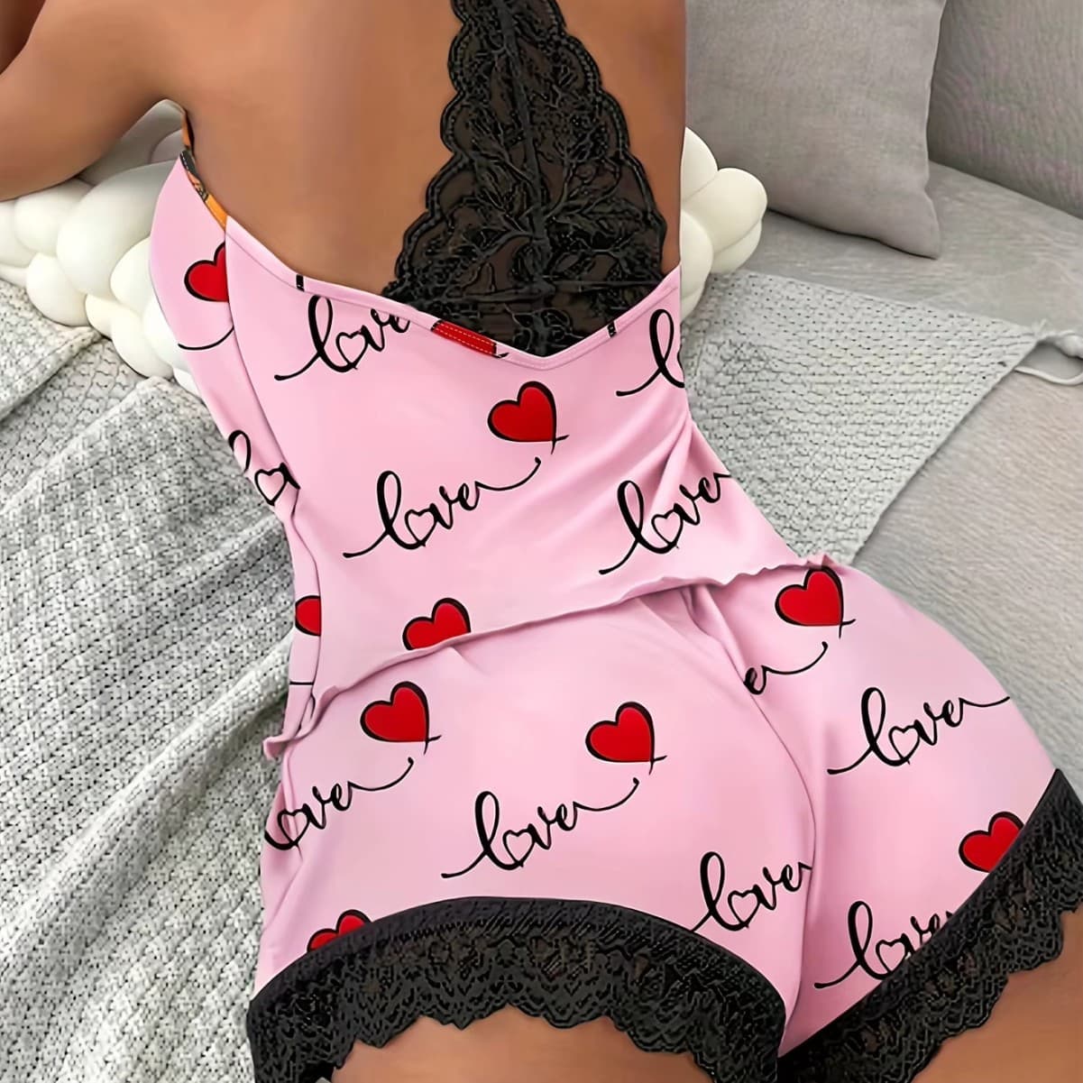 Women's Sleepwears Cotton Pajamas Crochet Milk Silk Sleeveless Halter Neck Underwear Shorts Home Clothes Two Piece Set