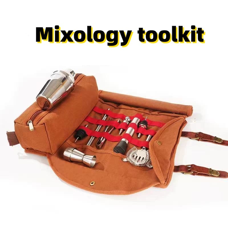 A5Travel Bartender Tool Storage Bag - Portable Bar Wine Glass Toolkit