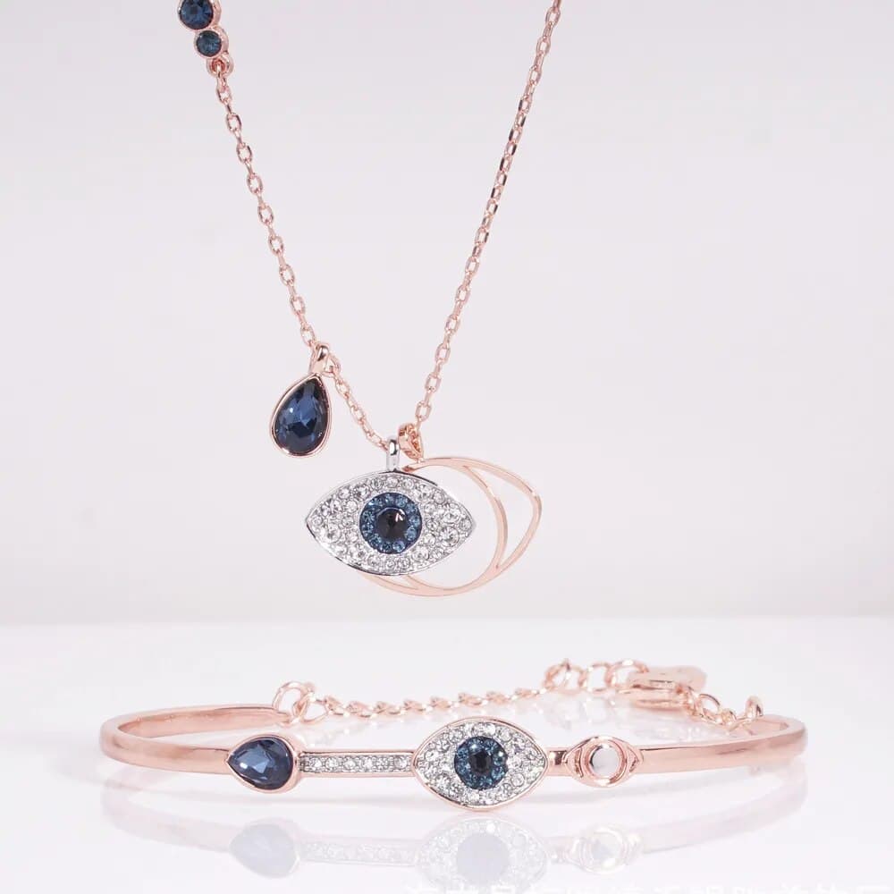 Element Devil's Collar Chain Shijia Fashion Rose Gold Blue Eye Bracelet