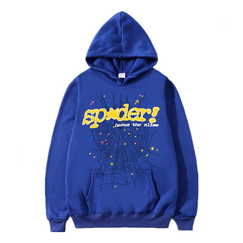 Sweat à capuche et pantalon de survêtement imprimé automne/hiver de la série Spider 555