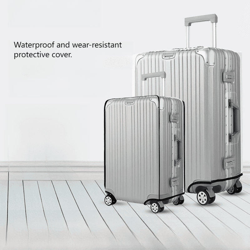 Luggage case protective cover transparent waterproof luggage case cover travel suitcase cover 20/24/26/28/cover thickened wear-resistant