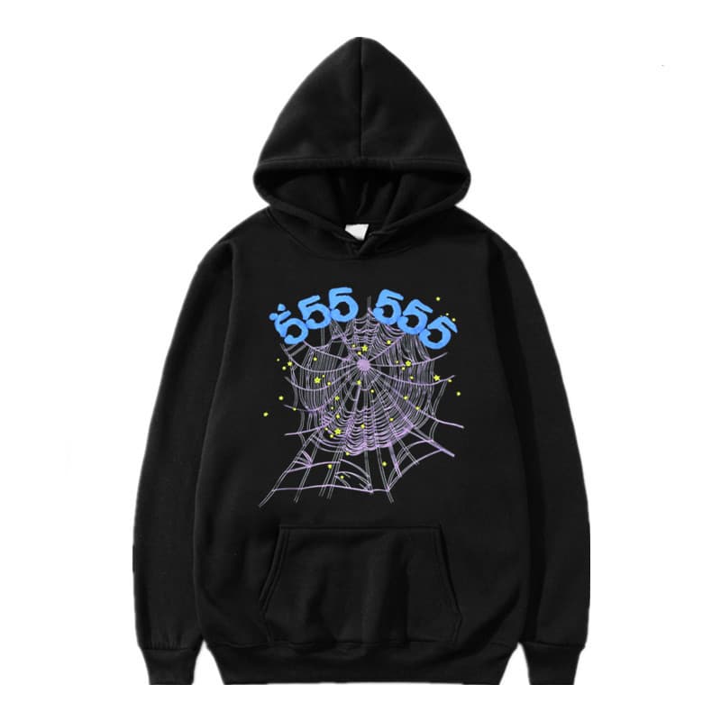 Sweat à capuche et pantalon de survêtement imprimé automne/hiver de la série Spider 555