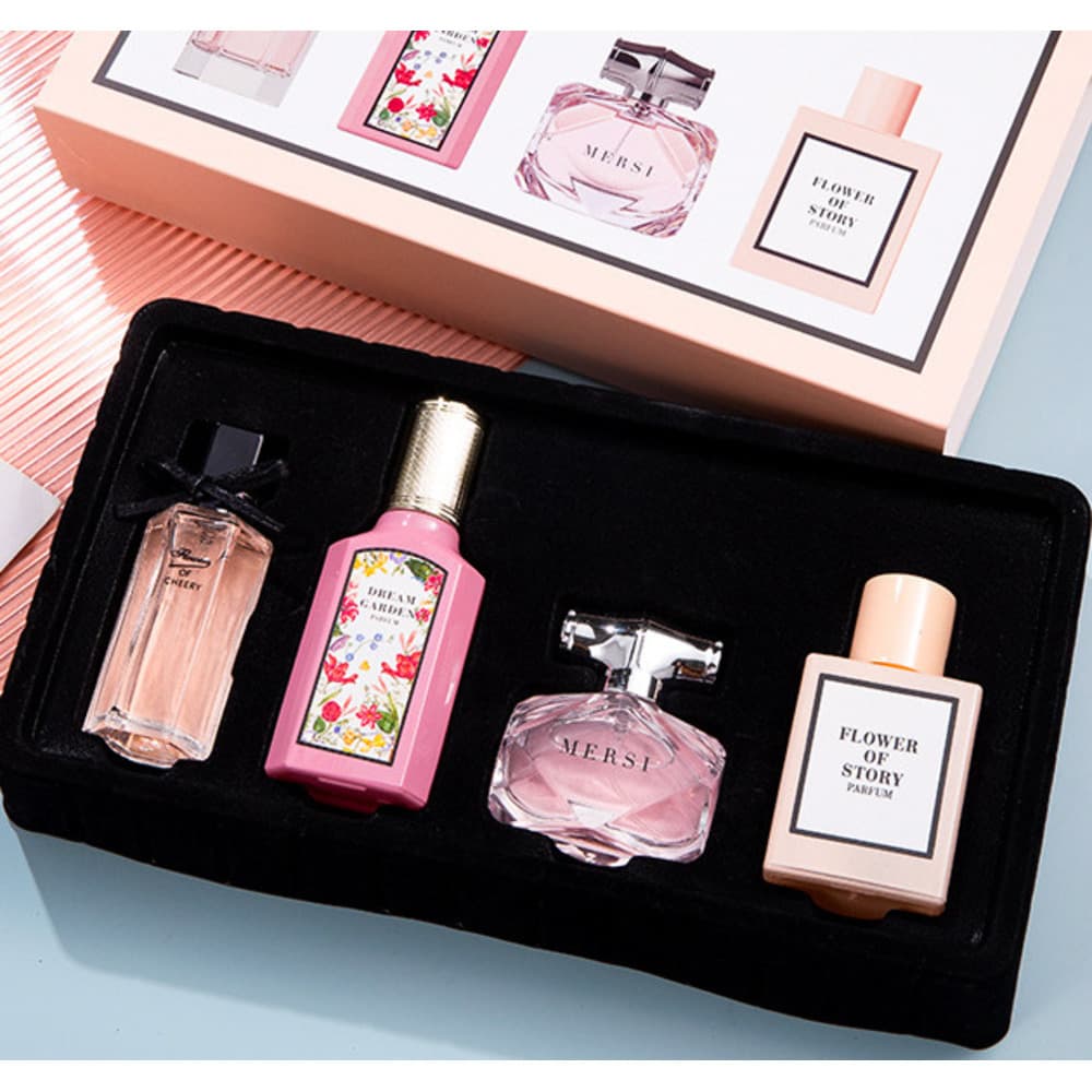 New Flower Tale Of Things Women's Perfume 4-piece Set Gift Box Long Lasting Fragrance Flower Blossoms Perfume Vietnam