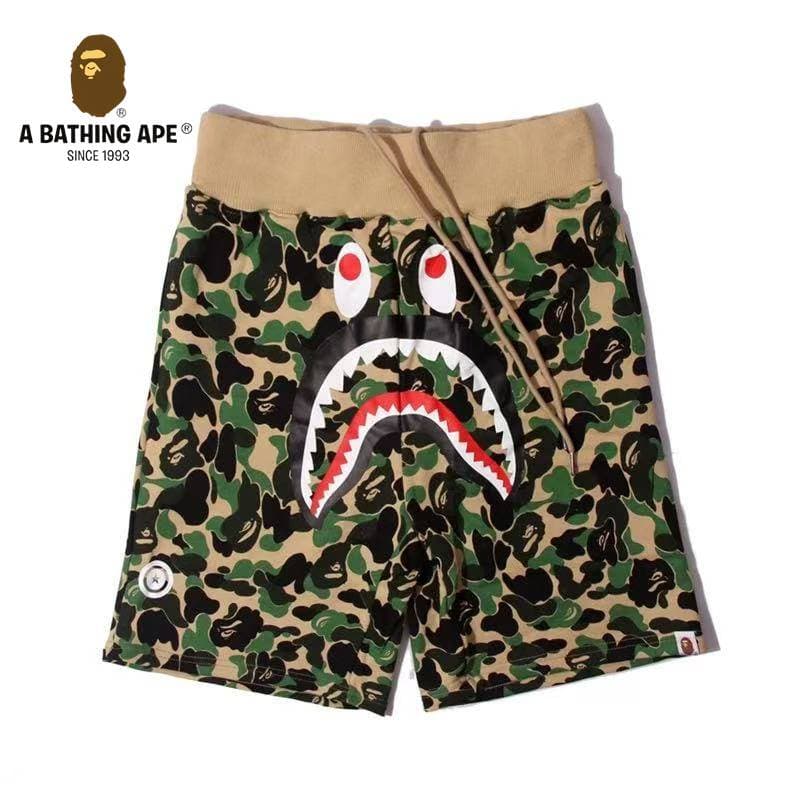 A BATHONG APE Ape Head Shark Shorts Ape Head Shorts Five Leg Casual Shorts, Made Of Pure Cotton Fabric