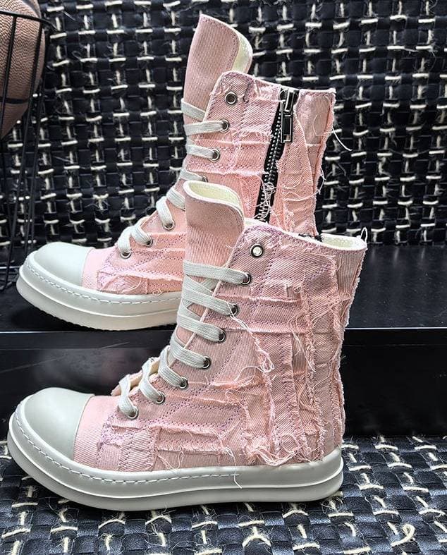 New Casual RO 3D Sole Milk Fragrance High-top Canvas Versatile Sneakers Unisex Breathable Vintage Beggar Shoes