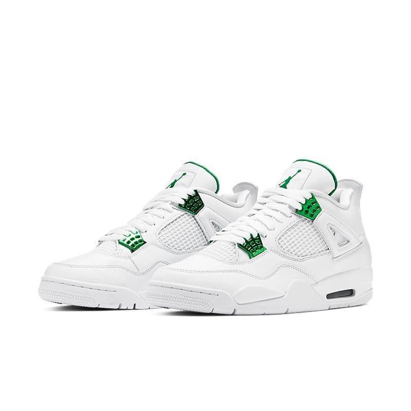 Chaussures de basketball montantes Jumpman Airs4 et Jordans4 4s pour hommes, coloris Sail Bred Kaws Fire Red Thunder Taupe Haze University Blue, plat