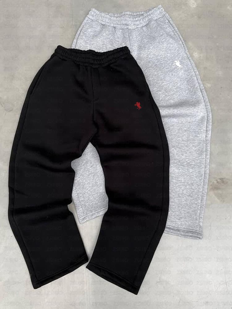 Y2K Retro Hoodie & Jogger Set, Streetwear Two-Piece Outfit, Vintage-Inspired Unisex Lounge Wear