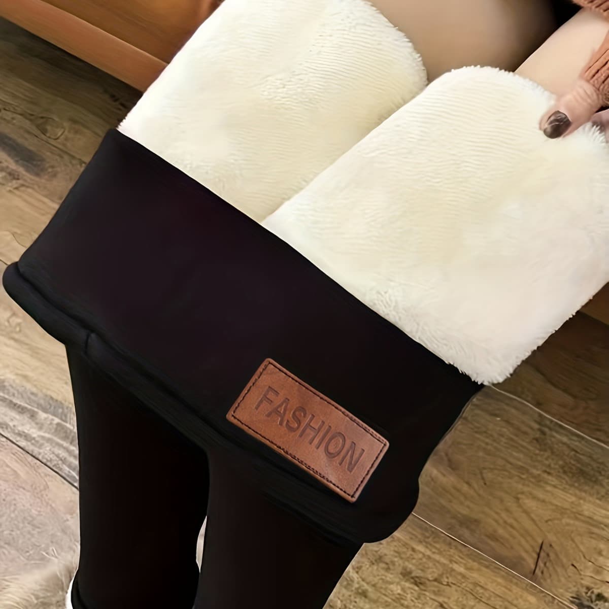 Women's Clothing Lambskin Plus Velvet Thickened Autumn And Winter Leggings Women's Warm Pants
