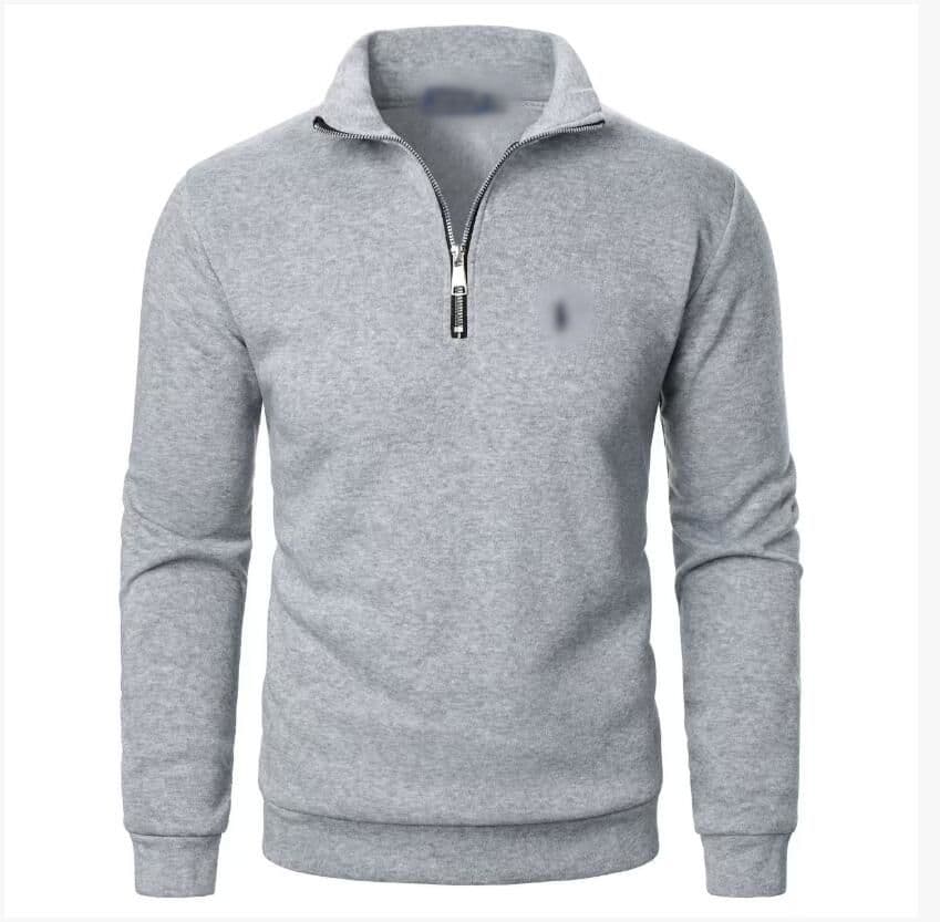 Pull Rauph Laurren Designer Polo Zip Pony Brodé Couple Top, demi-zip, sweat à capuche décontracté de luxe pour automne