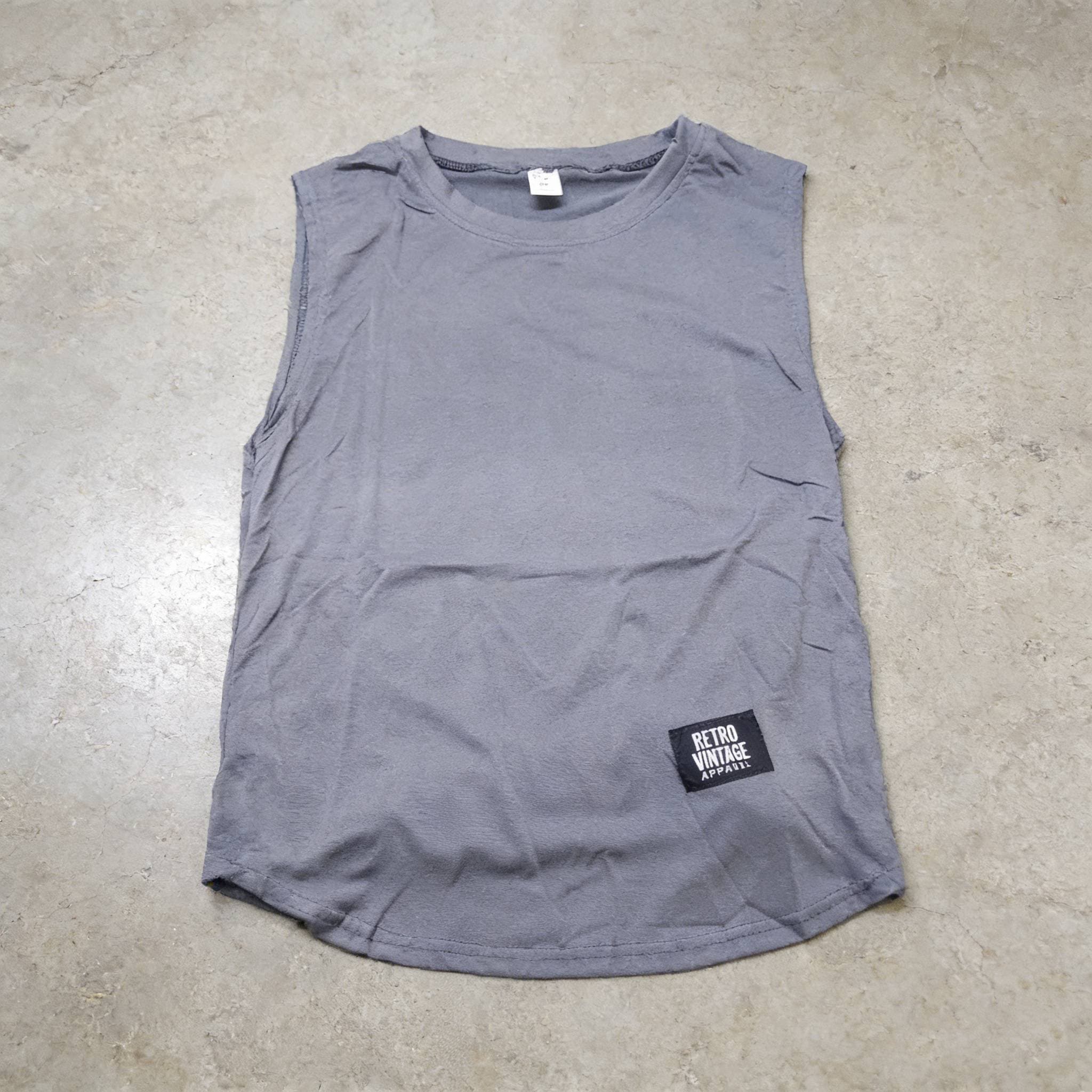Vêtements pour hommes, t-shirt rétro sans manches, gilet pour hommes, ample, polyvalent, couleur unie, décontracté, tendance, couleur unie, vête