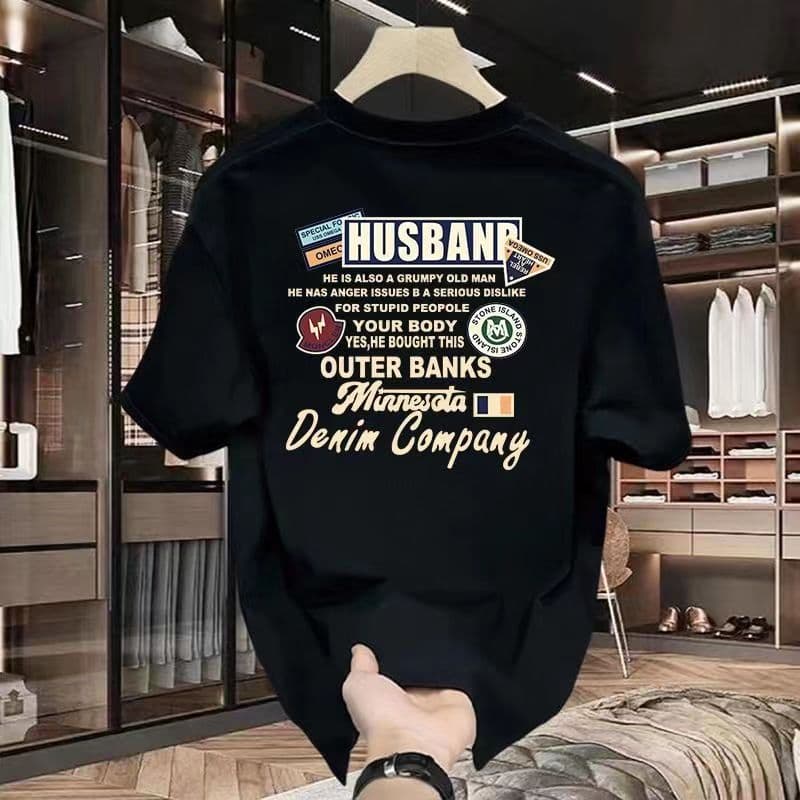 2024Men's High-quality Round-neck Pullover Short-sleeved T-shirt