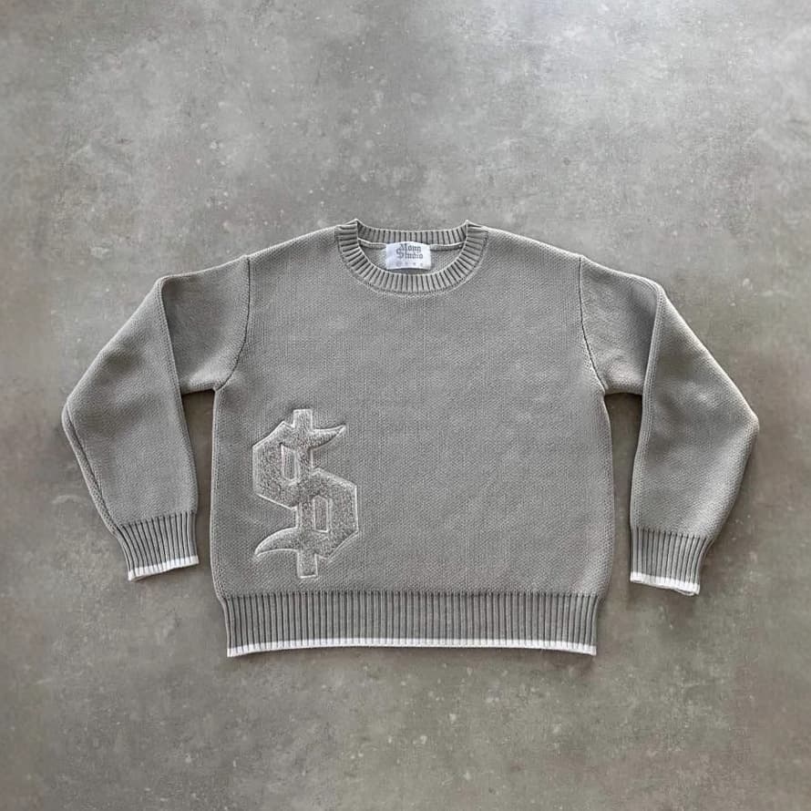 Men's Oversized Retro Streetwear Sweater Casual Knit Pullover Round Neck Grey Autumn Winter Polyester Sweatshirt Sizes S-XXL
