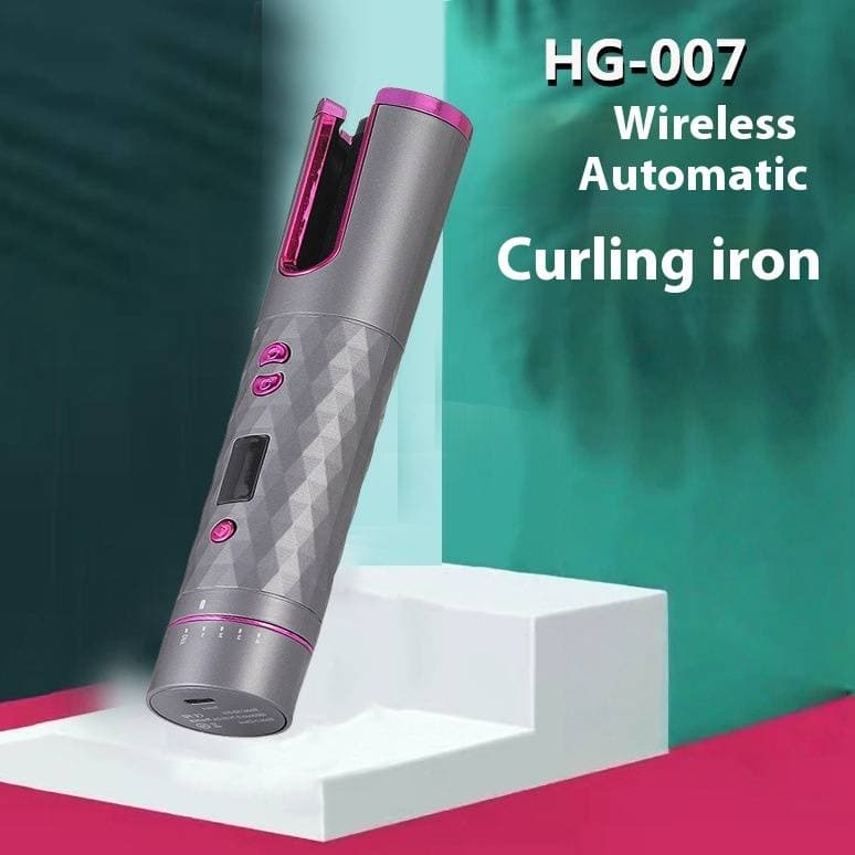 Wireless Automatic Curling Wand, USB Rechargeable Hair Curler With Heat Protection, Mini Travel-Friendly Styler For All Hair Types