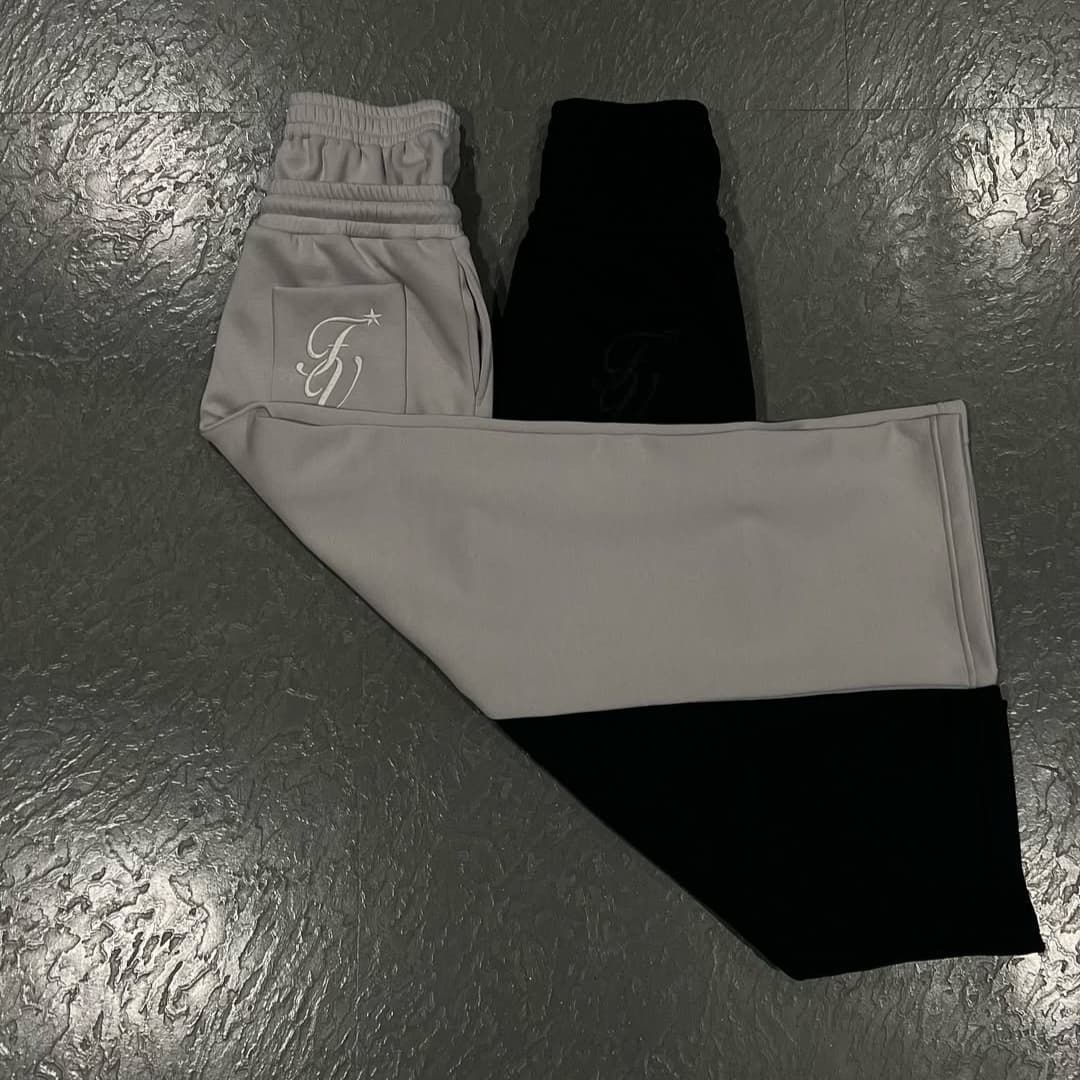Men's Clothing Casual Sports Letter Embroidery Casual Pants High Waist Straight Casual Men's Trousers