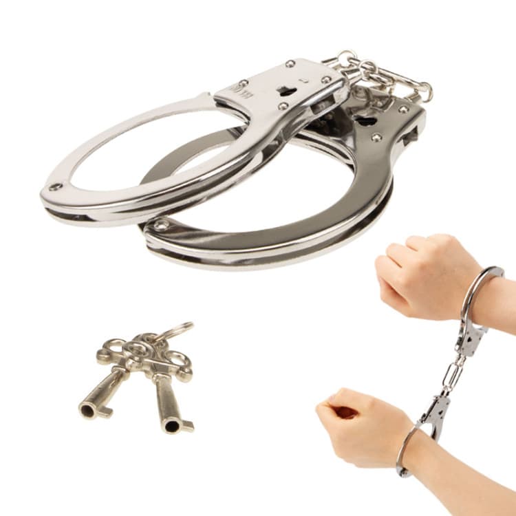 Children's police Halloween cosplay simulation SM alternative sex toy handcuffs metal