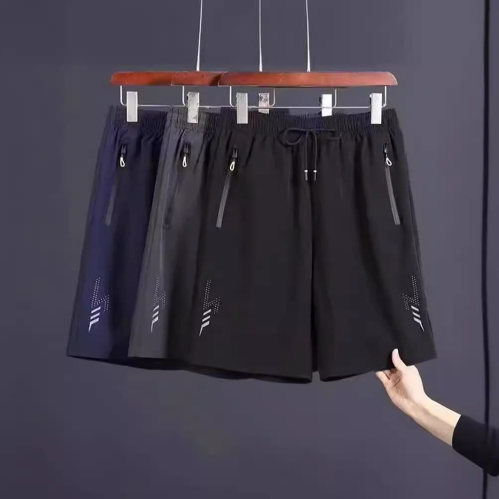 Men's Clothing 2024 Sports Shorts Men Summer Thin Ice Silk Casual Shorts Men's Loose Large Size Quick Drying Beach Pants