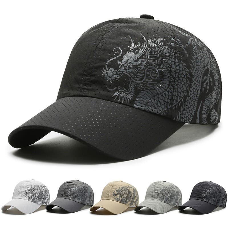 Men's Hats Baseball Cap Summer Quick Drying Sports Korean Style Simple Men And Women Duckbill Cap Fashion Mesh Breathable Mountaineering Travel Hat