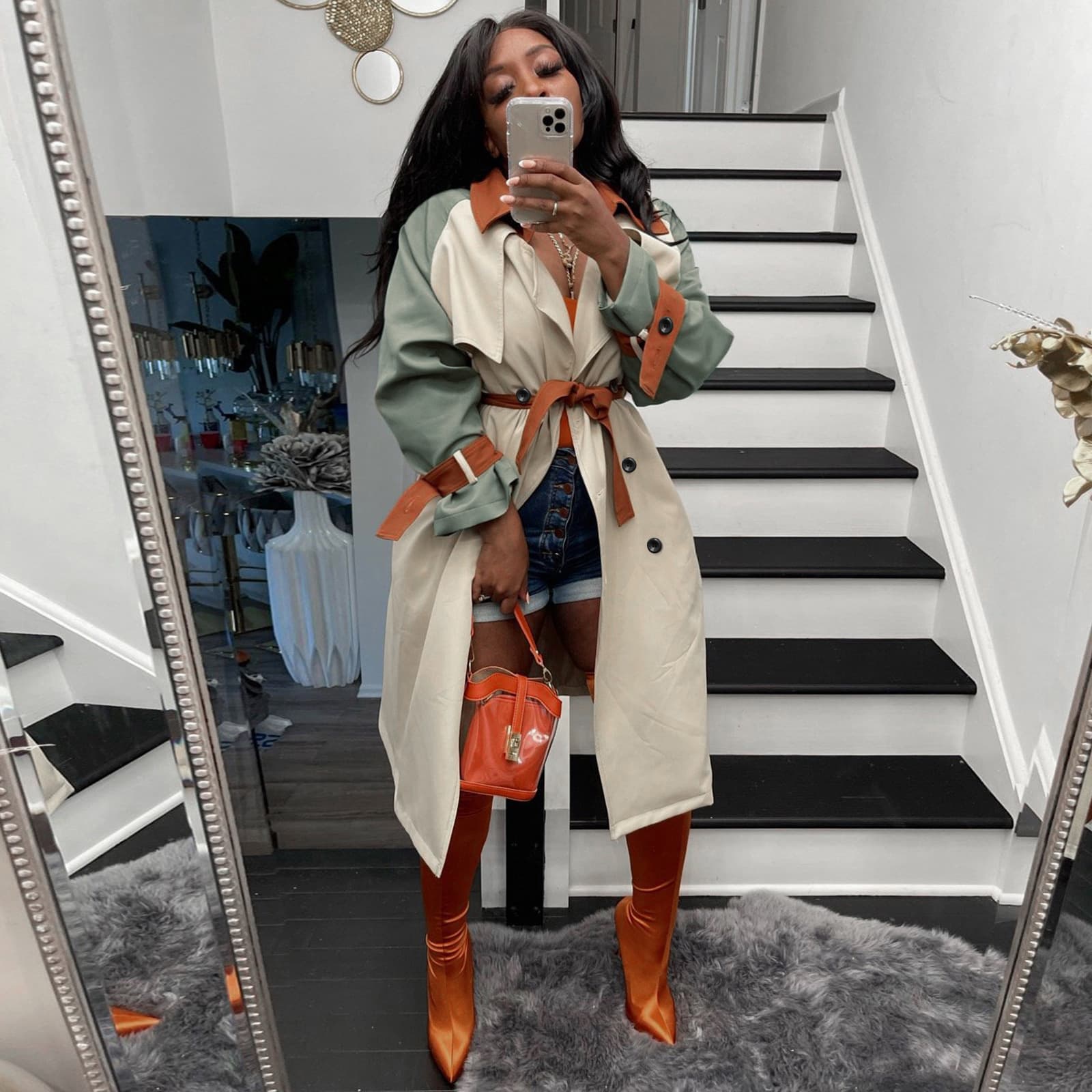 Women's Clothing Autumn And Winter New Fashion Casual Trench Coat