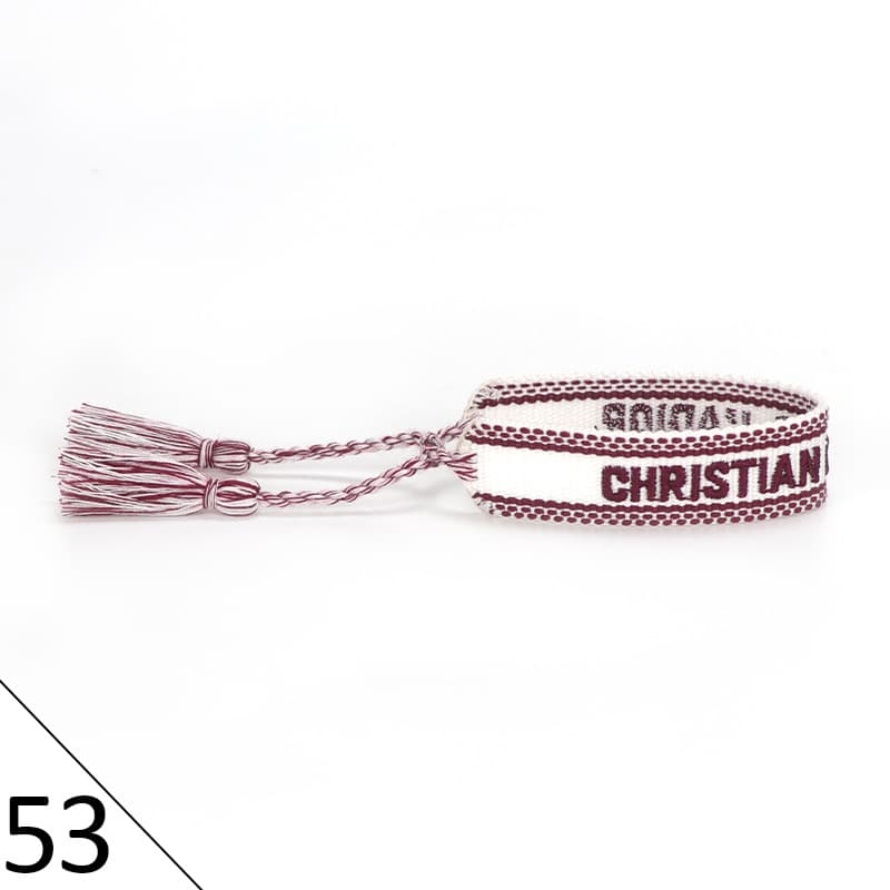 Bracelet unisexe tendance avec lettres tressées