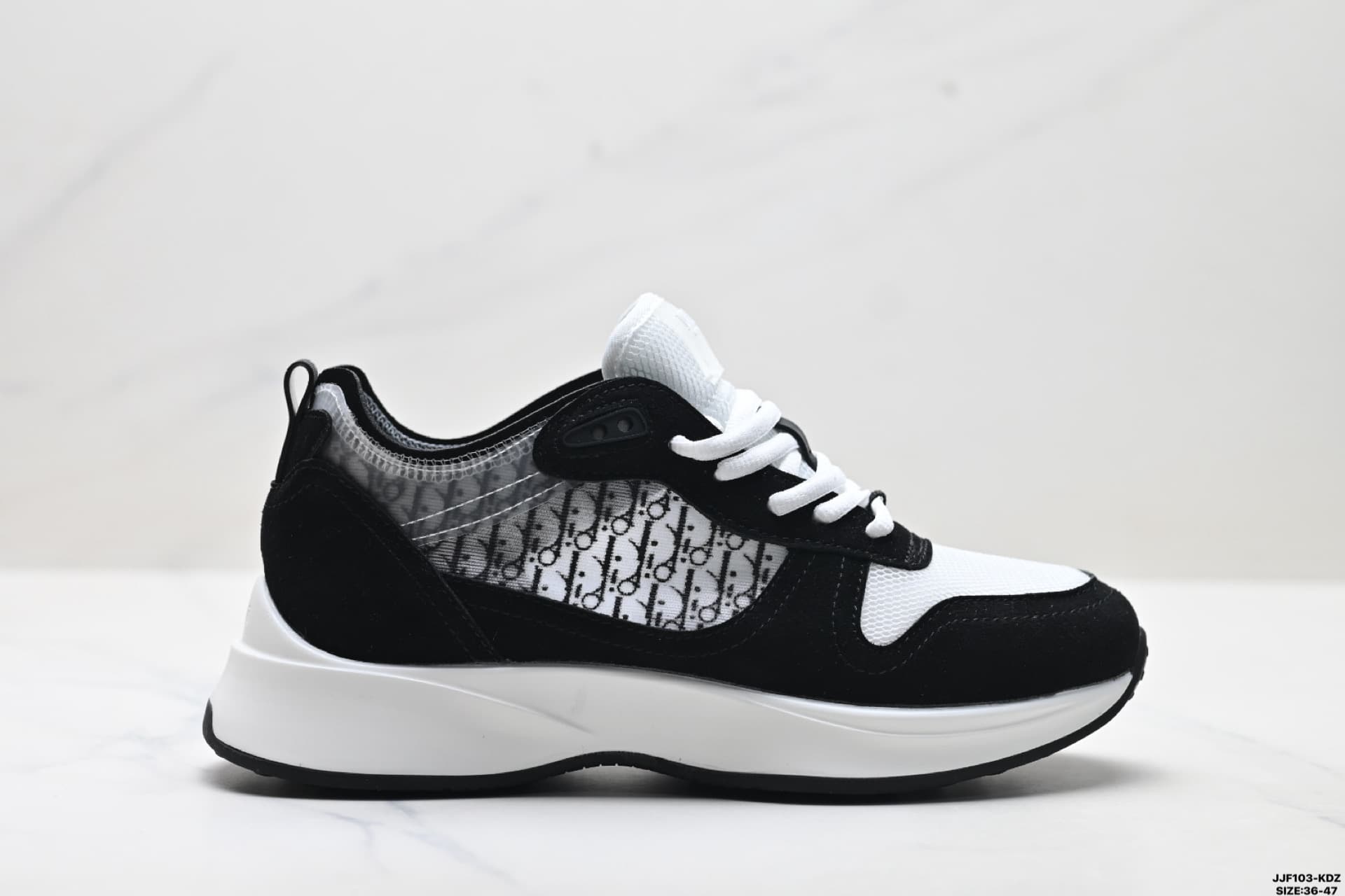 Baskets B25 Oblique Runner style papa, à lacets, basses, respirantes, décontractées et athlétiques, idéales pour le jogging.
