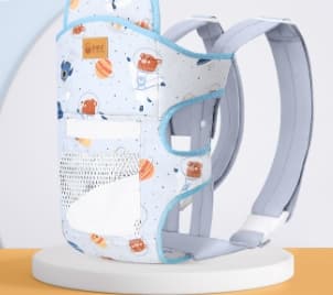 Baby Carrier With A Strap For Carrying A Newborn Out For A Walk. A Convenient Device For Holding A Baby