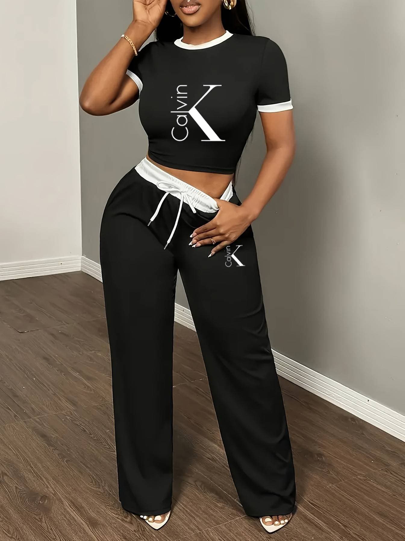 Autumn Women's Loose Cotton Linen Two Piece Set Long Sleeved Stylish Elegant Casual For Cross Border Commuting