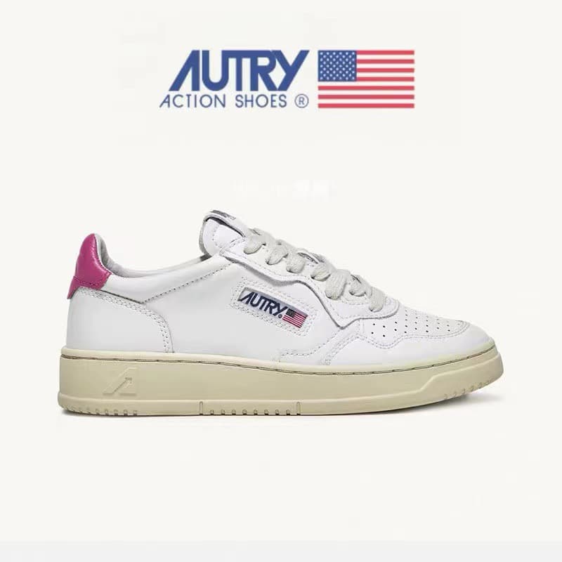 Baskets décontractées à rayures grises et blanches pour femmes et hommes AUTRY 2026 - Tendance, mode, polyvalentes et sportives
