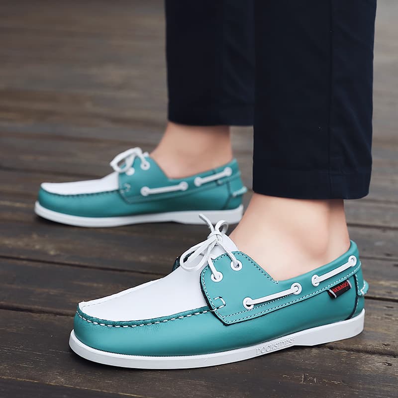 Men's Shoes Casual Versatile Men's Shoes, Plus Size Sailboat Style, Trendy Driving Shoes, Casual Shoes, Leather Shoes