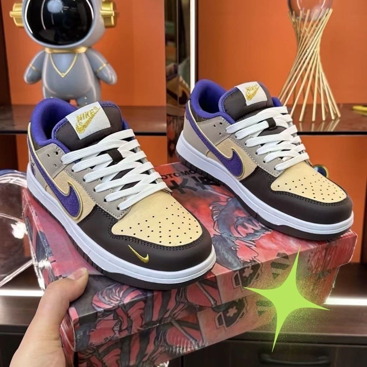 Chaussures de skate basses Magic Brown S B, nouvelles chaussures décontractées et tendance pour hommes et femmes, avec coussin d'air pour couples