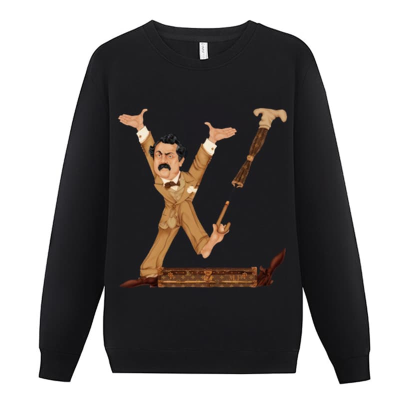 Sweat à capuche décontracté pour homme de haute qualité, style L, classique, tendance, polyvalent, avec col rond, noir