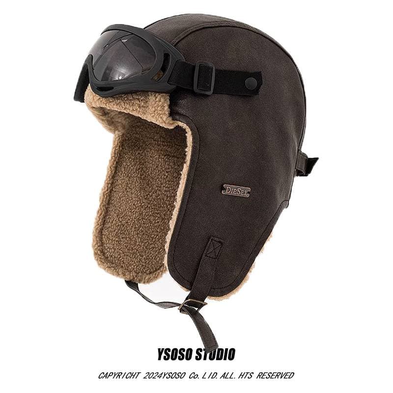 Winter Trapper Hat – Windproof Ear Flap Cap For Skiing & Riding (Retro & Thermal)
