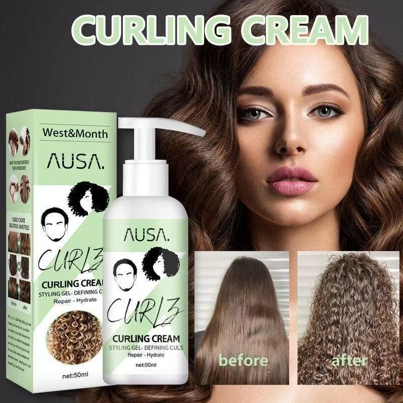 West & Month Hair Curling Cream Fast Drying Shaping Beautiful Hairstyles