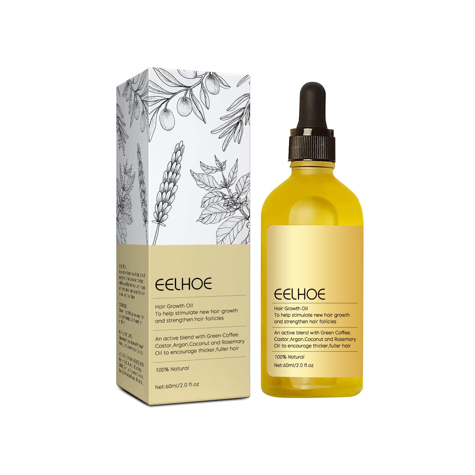 EELHOE Natural Rosemary Dense Hair Essential Oil For Hair Growth Hair Health