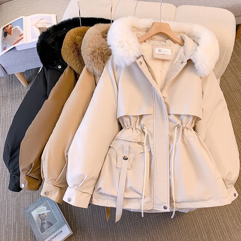 Women's Fashion Warm Jacket Padded Jacket Thick And Fleecy Large Size Warm Coat