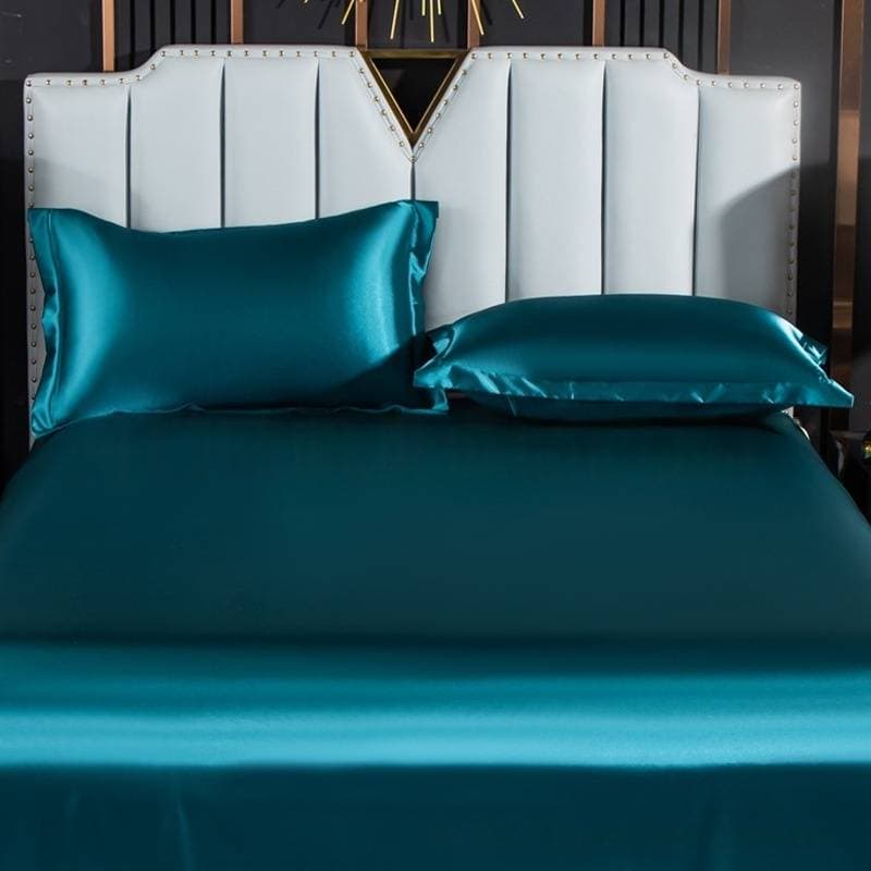 Double-Sided 100% Mulberry Silk Pillowcase - Breathable Envelope Closure Solid Color