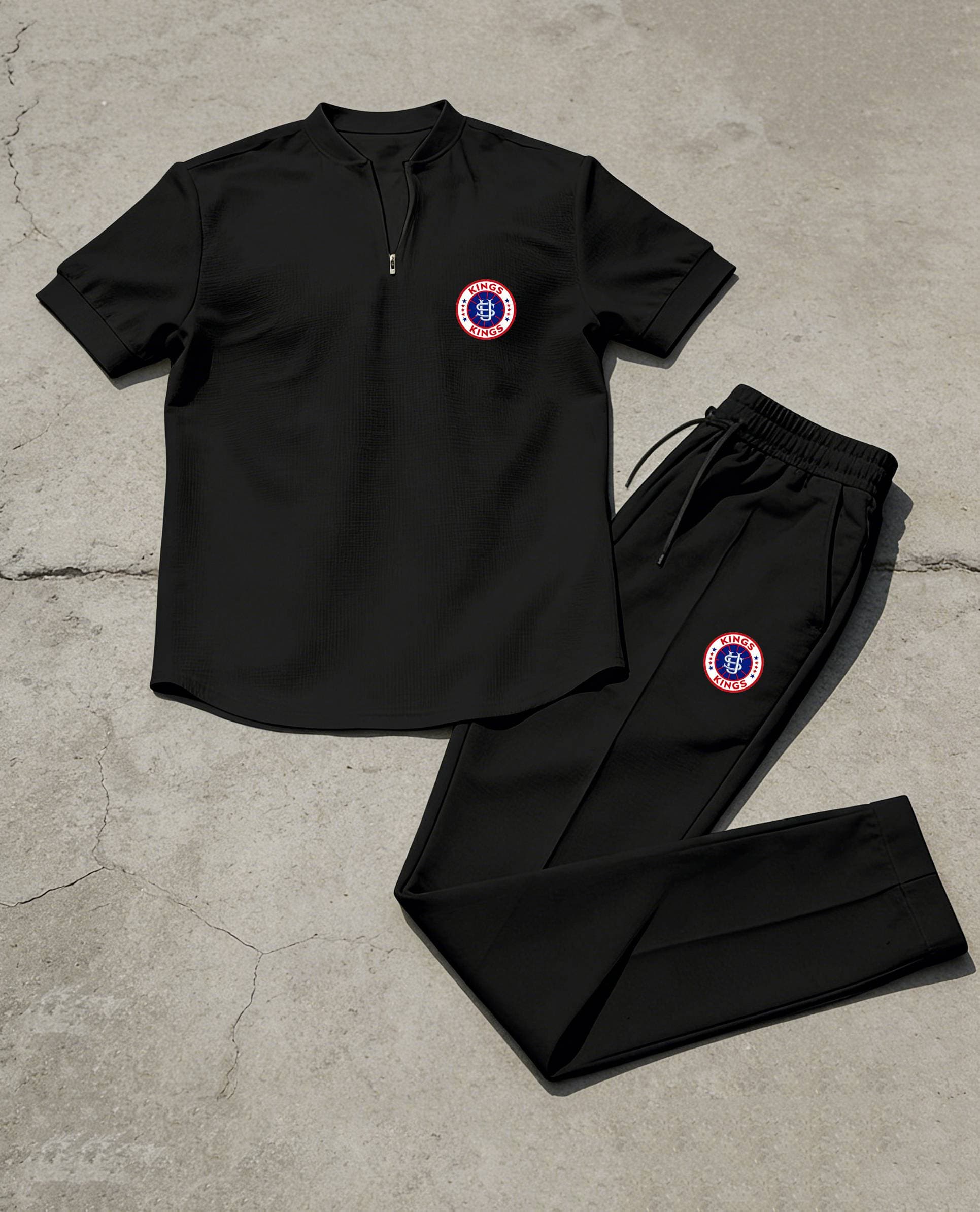 Men's Clothing Sommer Summer Men's Baseball Collar Polo Shirt Casual Loose Short Sleeve Embroidered European American Style Sports Suit