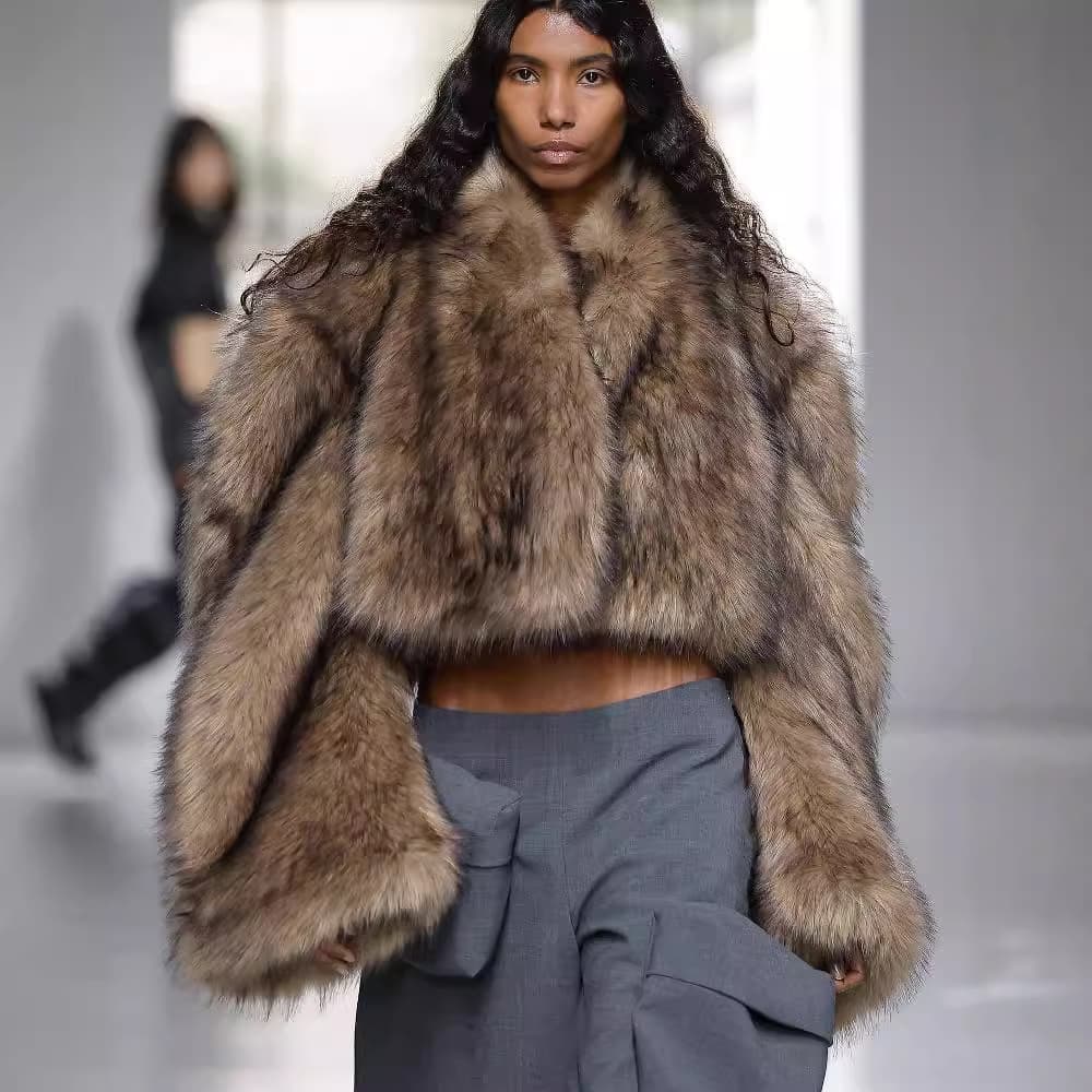 Women's Clothing Mink Fur Short Coat Women's Retro Niche Autumn And Winter Design Two Way Plush Jacket