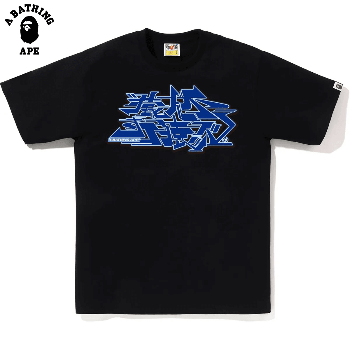 A BATHING APE BAPE-Ape Head Creative Text Letter Printed Pattern Cotton Short Sleeved T-shirt