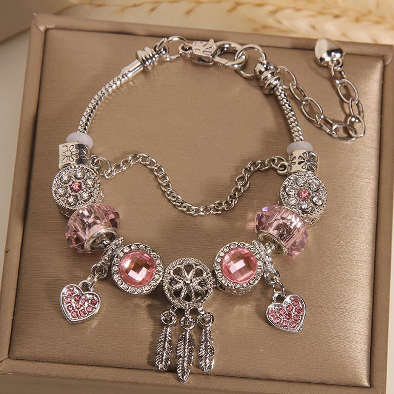 Jewelry & Accessories pink beaded bracelet for women the temperament dream catcher bracelet for students and girlfriends gift bracelet trend