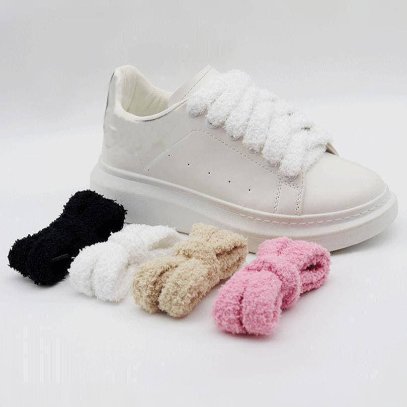 Shoelaces Source Direct Sales Plush Cute Trend Widened Shoelace Accessories Rope
